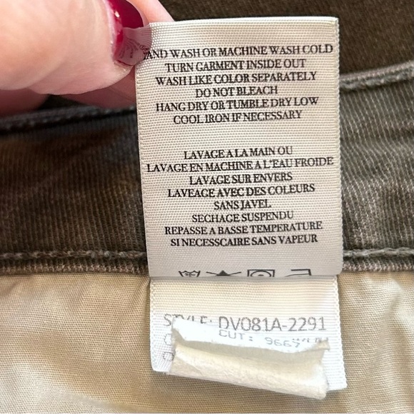 Vince Crop Skinny Ankle Jeans Women’s SZ 28 Olive Green STY:DVOBIA-2991 - Picture 10 of 12